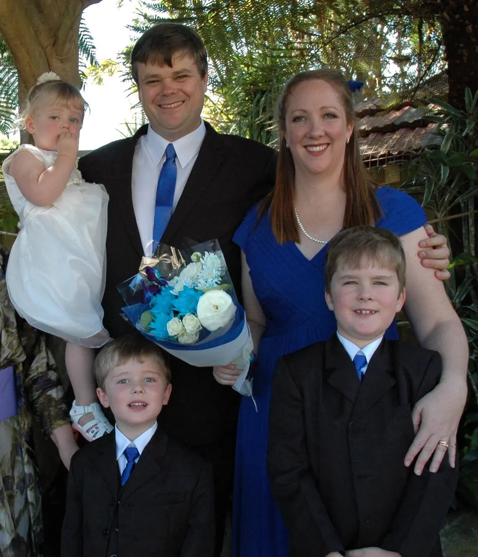 Dr Michelle Joosse with her family